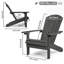 Chaise Adirondack en plastique pour patio-392954383