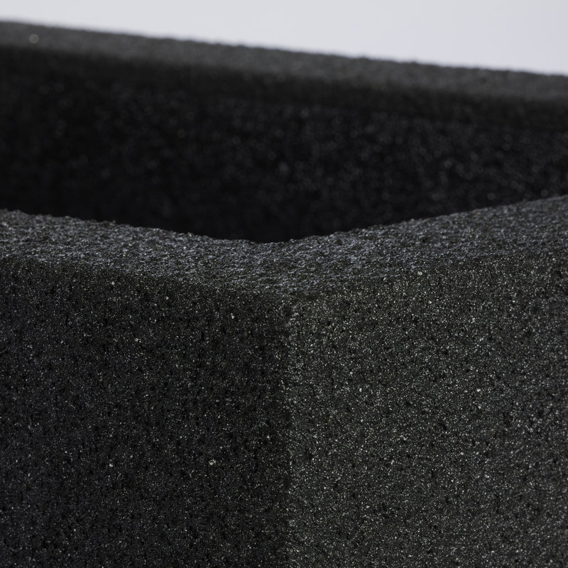 Argentine Trough Planter, Black Granite