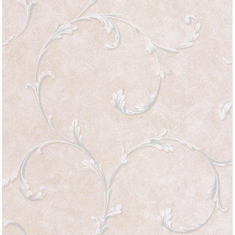 Vanina Scroll 10m x 53cm Wallpaper Roll, Blue