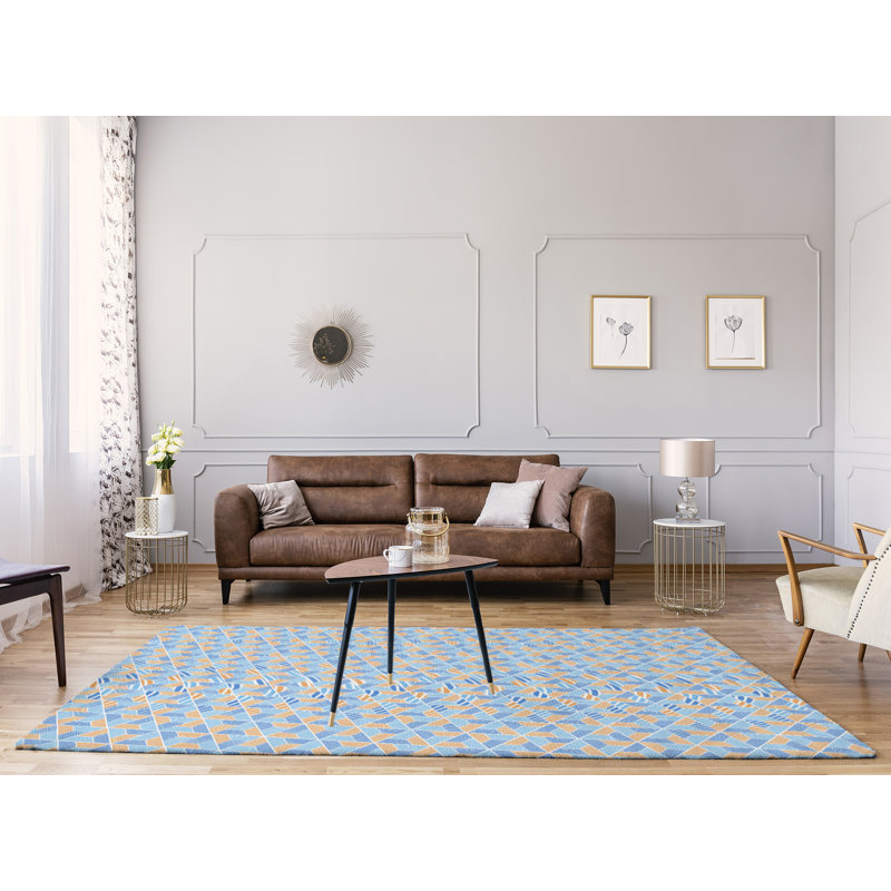 Tapis bleu de la surface trapézoïdale, Rectangle 9 pi x 12 pi