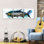 Ensemble de 3 poissons sur toile Tarpon