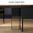 Minimalist Smoked Wood Rectangular Desk-109011817
