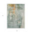 Tapis d'extérieur lavable abstrait bleu cuivre et gris 5 pi x 8 pi