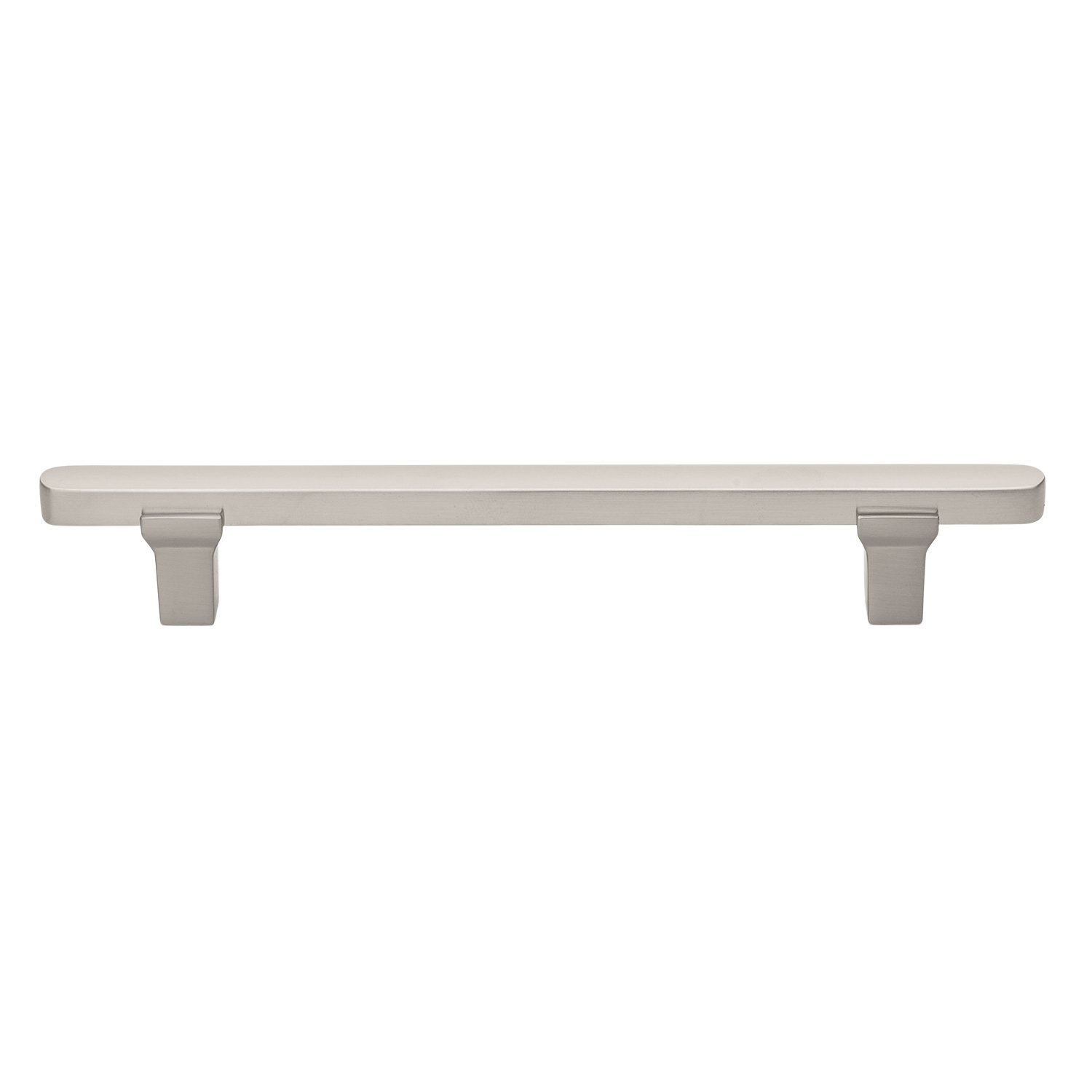 Giana 5" Solid Flat Bar Cabinet Pull, Satin Nickel