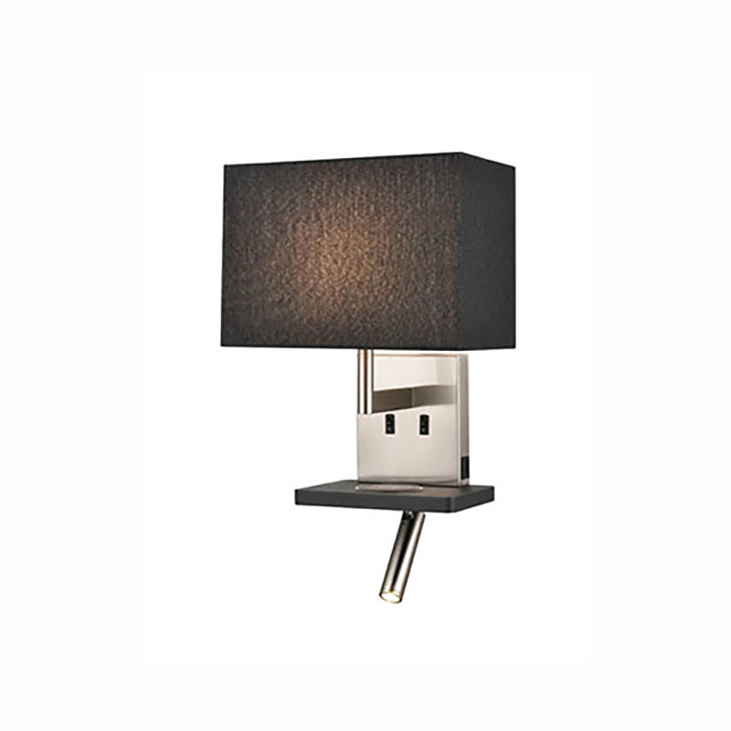 Aphan LED Armed Sconce, Black