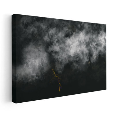 «Light Up The Night Black and White», reproduction d'art sur toile
