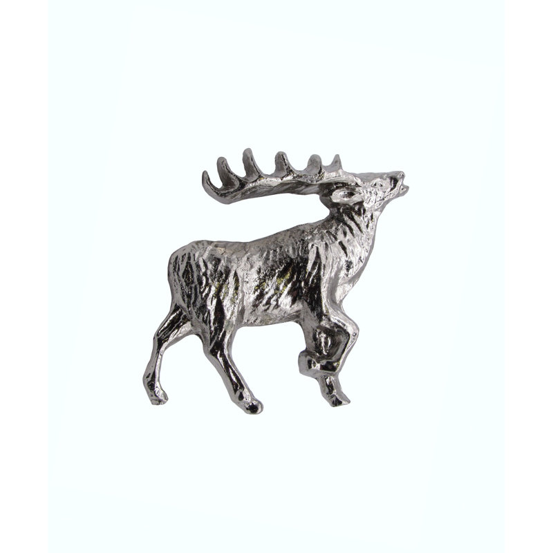 Poignée fantaisie surdimensionnée 1 22/25 po Elk, Nickel