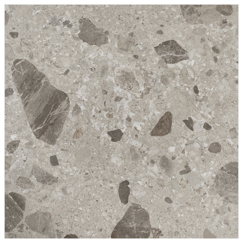 Rizo 24x24 Matte Terrazzo Look Porcelain Tile, Pavement