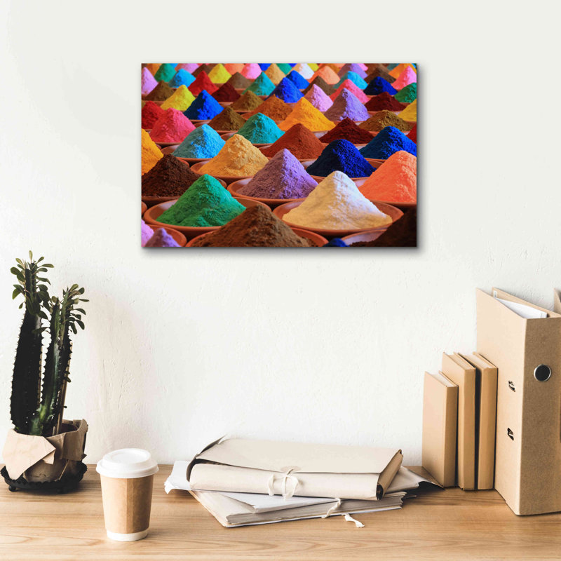 «Colorful Life», art mural sur toile, H 12 po x l 18 po x P 0,75 po