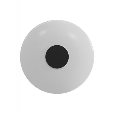 Fremont Disc Shape 1-light In Black/white Glass