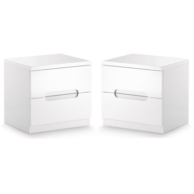 Mulak 45cm W Manufactured Wood Bedside Table