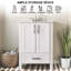 Ensemble de meuble-lavabo simple blanc 24 po