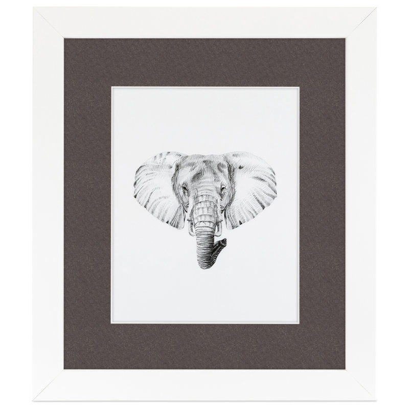 Matte Picture Frame with Mat, Chestnut