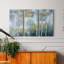 Indigo Forest - Ensemble de 3 peintures sur toile tendue-224331752