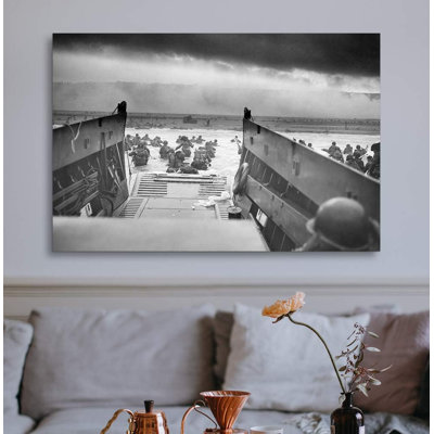 " Vintage Photograph Of The DDay Normandy Landings "