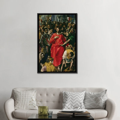 « the disrobing of christ » par el greco, reproduction d’art sur toile tendue