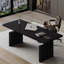 Bureau électrique noir / brun à hauteur réglable Italian Luxury | Table d'étude de bureau à domicile | Poste de travail de salon-397622130-397622132