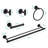 Modern 5 Bathroom Towel Rack - Aluminium, Matte Black Wall Mount And Versatile For Home Easy Installation Steps Aluminium Mounted 5 Piece Quality Build, Corrosion For Different Rooms Simple-2025745661