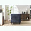Chaise longue moderne - rembourrée - bleue-517260091