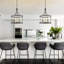 Lustre rond moderne 5 lumières Ensembles