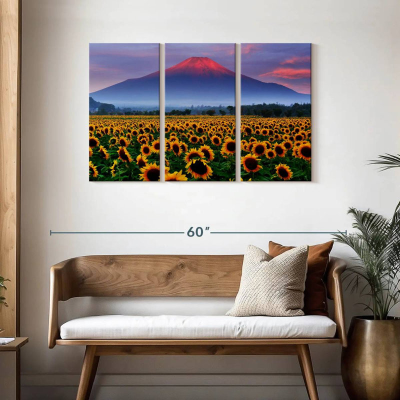 Mont Fuji, vallée du tournesol, Alvord, H 28 po x l 45 po