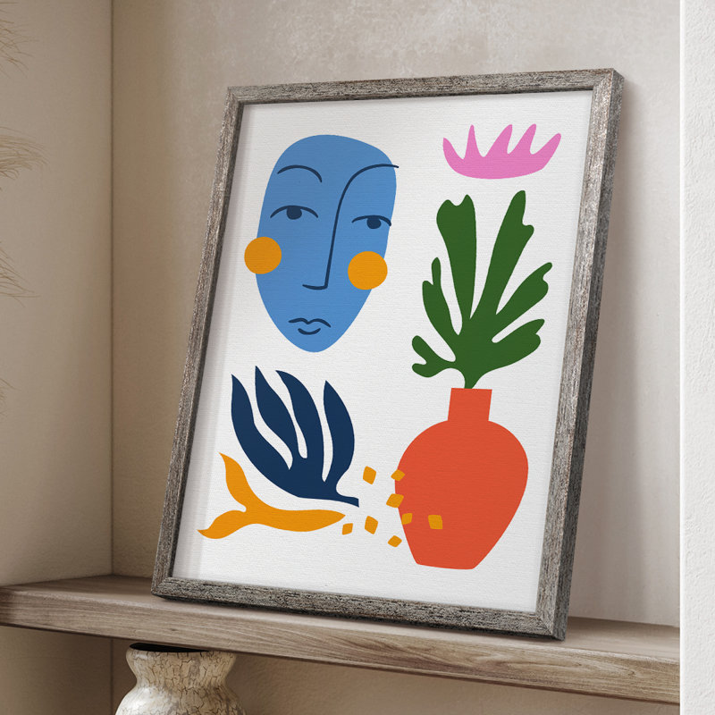 Matisse CDXLV III, reproduction d'art encadrée - bois massif, H 11 po x l 9 po