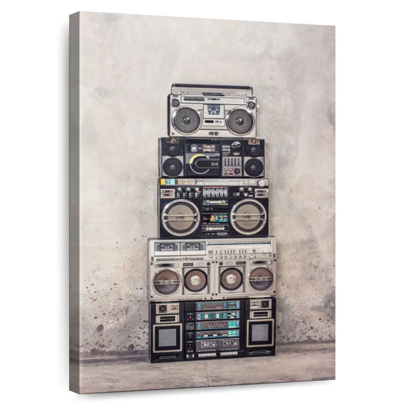Abarca Boombox Stack, 51" H x 34" W