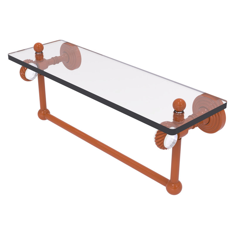 Tablette flottante avec porte-serviettes Pacific Grove, H 6,4 po x l 16 po x P 5,125 po, Étincelle d'automne