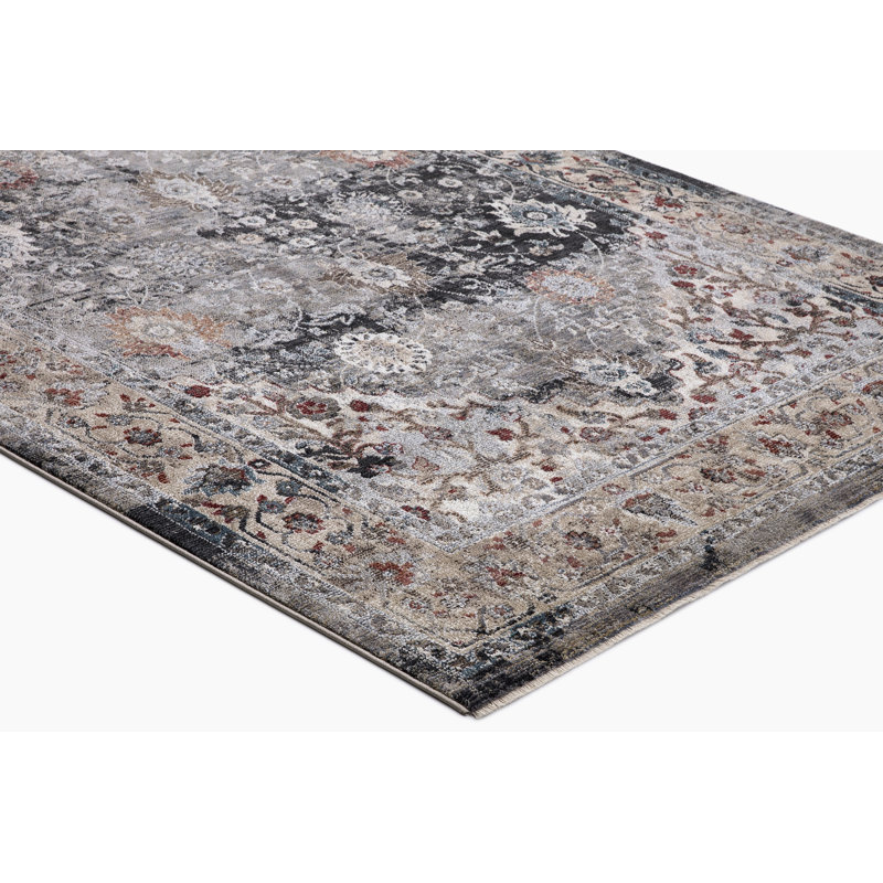 Gray Moroccan No Distressing Antique Aesthetic Area Rug, Rectangle 3'3" x 4'7"