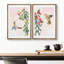 Bleu, aquarelle, floral, colibri, nature sauvage, illustrations, chic, gros plan, coloré-101752426-101752427