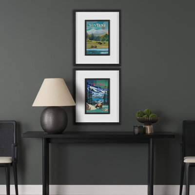 Kirushka Go USA (M) By Studio A Framed Art Print Matted Under Glass
