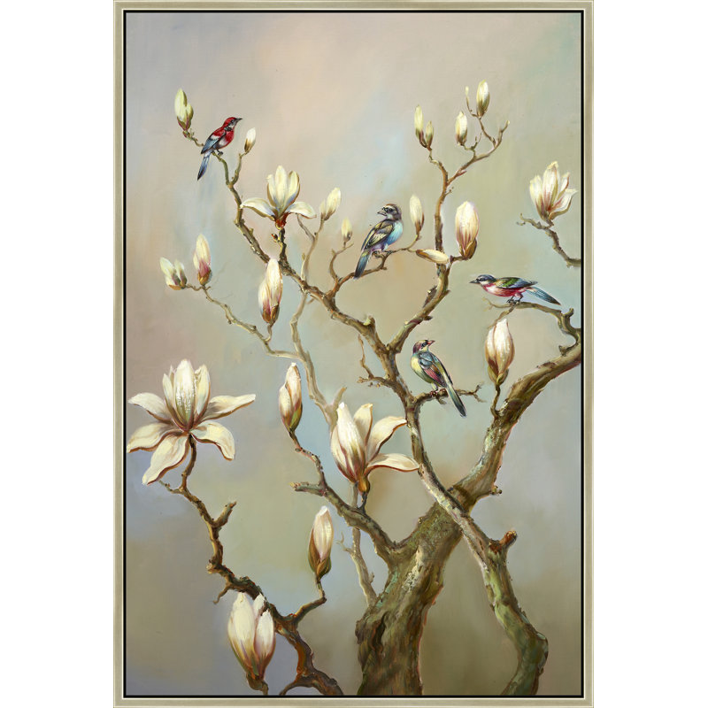 Birds, Gold, 26" H x 38" W