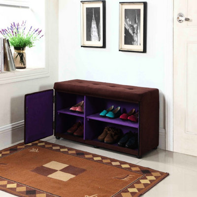 Rangement pour chaussures de 18 po de hauteur - beaucoup d'espace et poignée en métal pour garder un travail de qualité