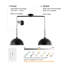 Luminaire suspendu réglable en fer noir pour la salle à manger - Plafonnier industriel moderne