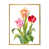 Toile avec cadre flottant or