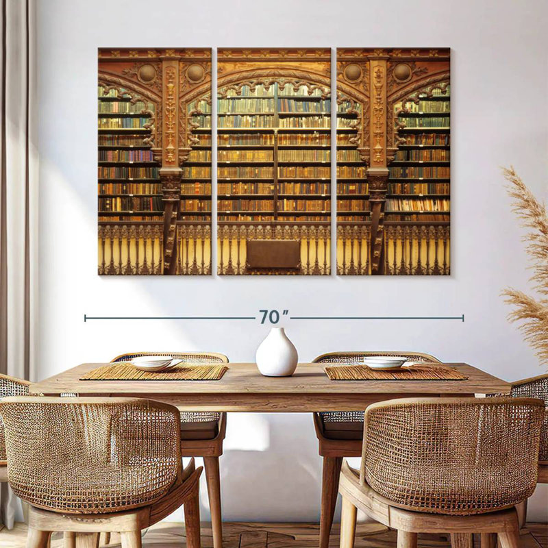 Lilie Old Library, 42" H x 65" W