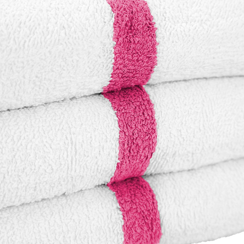 Power Gym Bath Towel 22x44 Pink (6/Pack)