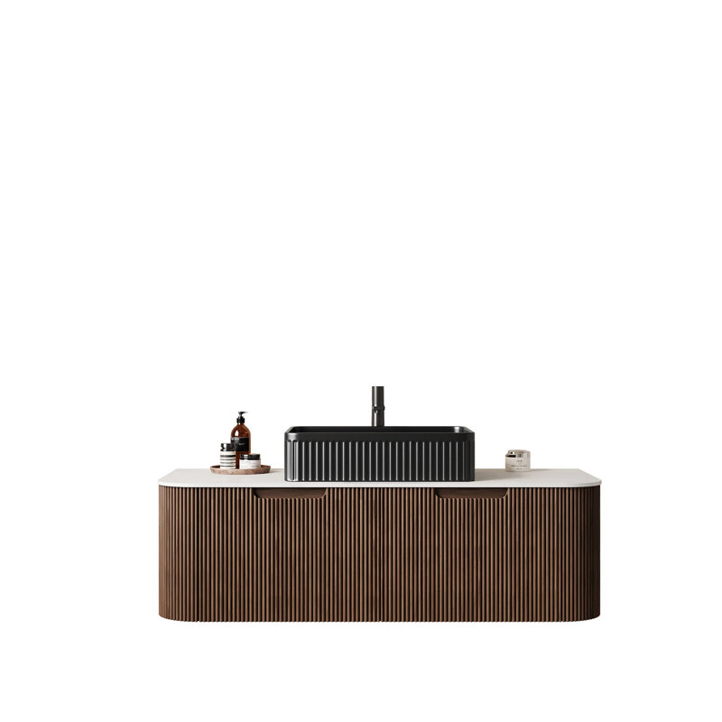 Meuble-lavabo de salle de bain avec lavabo, meuble de rangement mural avec tiroir rectangulaire et 2 tiroirs, meuble-lavabo avec rangement pour la maison