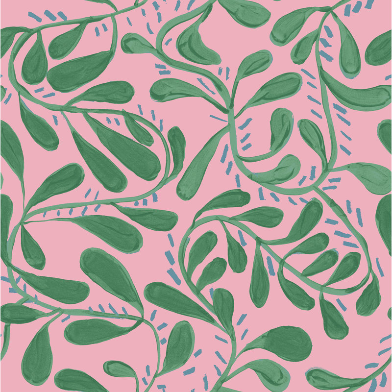 Susan Hable Floral Wallpaper Double Roll, Watermelon