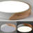 Drexton Wood LED Flush Mount Ceiling Light-1369691317