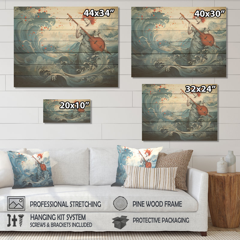 Aquarelle Vénus - Mythologie - Classiques sur bois, null