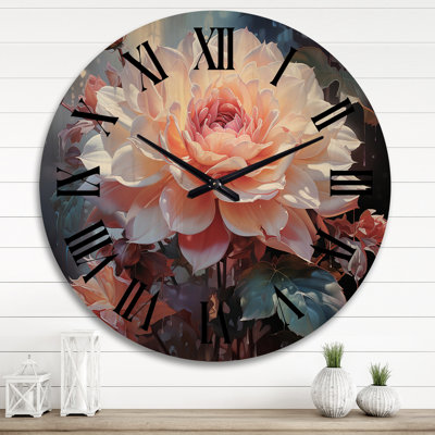 Horloge murale en bois massif Kemment