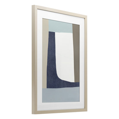 Earthy Natural Flow, reproduction encadrée sous verre, conception par Hannah Dawson