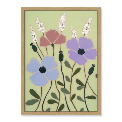 Maura "Woodblock Floral III" Print
