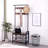 Coat Rack, Hall Tree With Shoe Bench For Entryway, Entryway Bench With Coat Rack, 4-In-1, With 9 Removable Hooks, A Hanging Rod