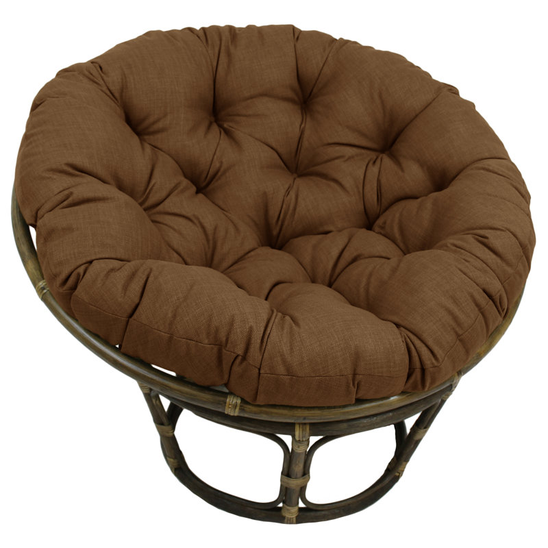 Outdoor 6'' Papasan Seat Cushion, Mocha, 44" W x 44" D