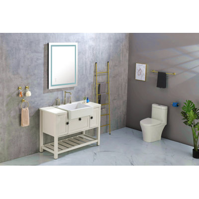 LED Bathroom Mirror 40  "X   36" With Front And Backlight, Large Dimmable Wall Mirrors With Anti-Fog, Memory, 3 Colours, LED Vanity Mirror