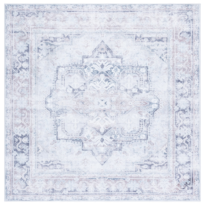 Arizona 345 Performance Machine Washable Oriental Rug, Square 6'