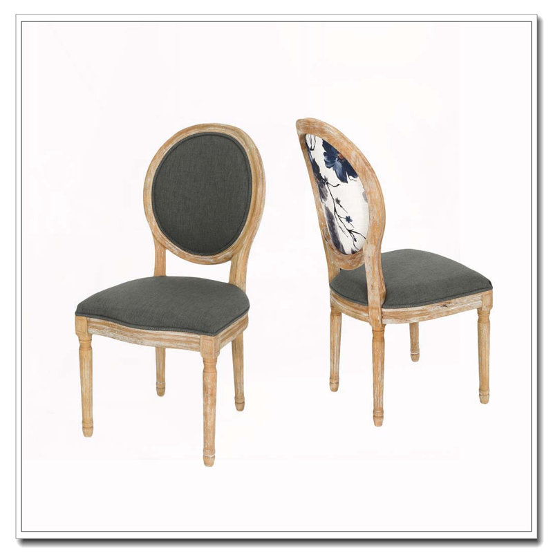 Ensemble de chaises de salle à manger, Gris foncé