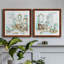 «Blue Opulence I», ensemble de 2 peintures sur toile encadrées-1373516592-1373516595